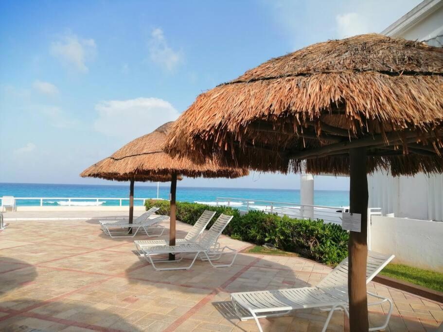 Placentero Depa En Mar Caribe! Cancún Esterno foto